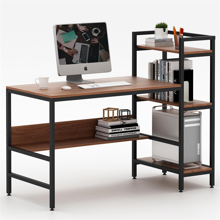  guangzhou metal and wood modern white study computer Single Work Desk Home Office Workstation table desk